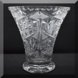 G03. Cut glass vase. 